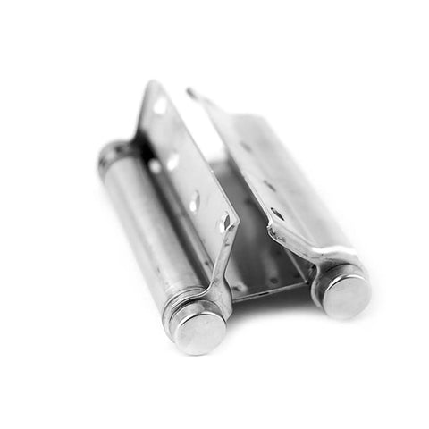Close-up of Two Pack 3 To 5 Inch Double Action Spring Door Hinges Stainless Steel Rebound Silent Hydraulic Buffer Soft Close