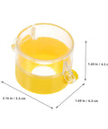 2 Pack Transparent Switch Safety Guard Covers For Laundry Machines Emergency Start Button Protectors with dimensions