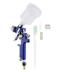 Road Warrior Pneumatic Hvlp Sprayer With 0.8Mm Nozzle, Heavy Duty Aluminum Alloy Paint Gun with accessories for auto refinishing.