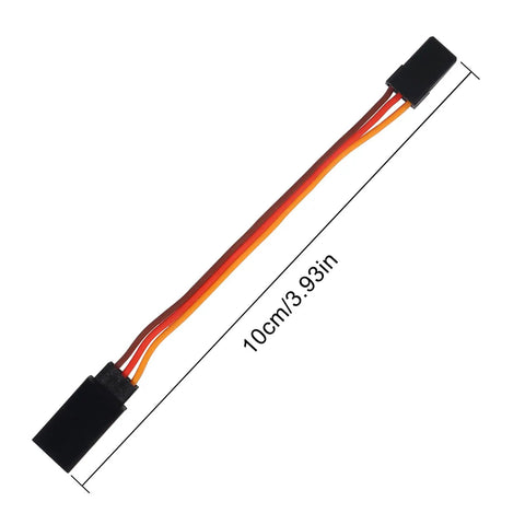 3 Pin Servo Extension Cable Cord Female To Male Lead Wire Connector For JR Futaba RC Cars Planes And Helicopters 10cm Long