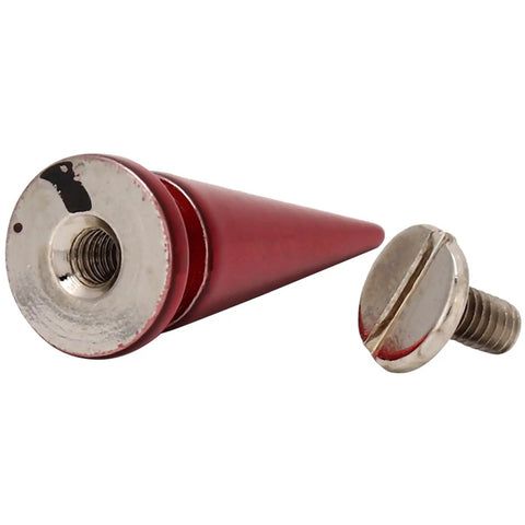 Badass Screw On Metal Spikes, copper tone with screw, 10x26mm, heavy duty leather hardware for DIY clothing accents.