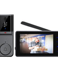 Wireless Video Doorbell Camera With No Subscriptions And Bluetooth Pairing, Real Time Two Way Intercom, 4.3 inch monitor display