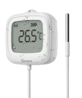 Waterproof Zigbee Temperature Sensor With 1.5M Stainless Steel Probe LCD Display And App Monitoring -40 To 115 C Range, white body