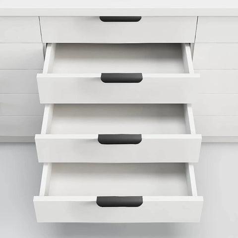 Hidden Door Knob Set With Concealed Handles For Cabinets And Wardrobes, Sleek Aluminum Alloy Drawer Pulls on drawers