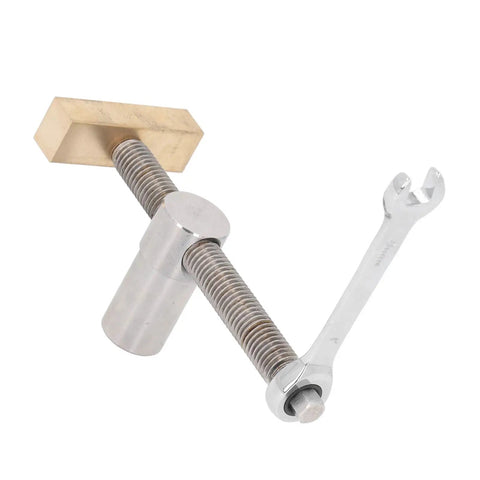 19mm Woodworking Desktop Clamp Set With Stainless Steel Brass Stop Bench Dogs And 2 Ratchet Wrenches for workbench use