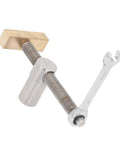 Woodworking Desktop Clip 19mm Bench Dog Clamp with Brass Stop and Stainless Steel for Workbench Vise and DIY Drilling Tasks