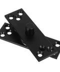 Hidden Stainless Steel Door Hinge Heavy Duty 360 Degree Pivot Concealed Cabinet Door Hardware, black finish, 1 pack