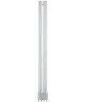 Compact Fluorescent 36W Twin Tube Light Bulbs 3500K Neutral White Light 2G11 Base single bulb front view