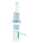 Heavy Duty Retractable Indexing Spring Plunger M16 Galvanized Steel Locking Pin With Nut for jigs, showcasing threaded surface and locking mechanism.