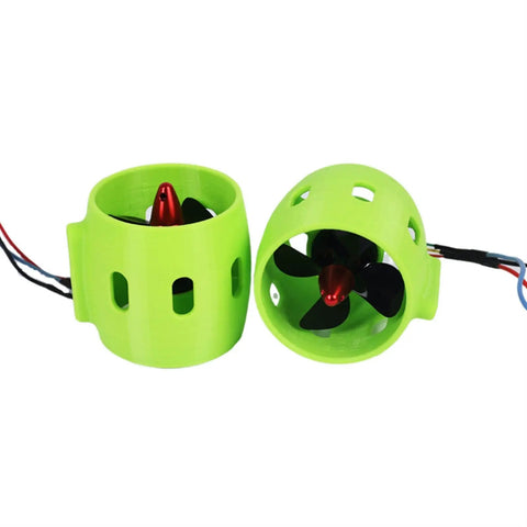 Green Underwater RC Thruster Motor 12V To 24V 20A Four Blade CW CCW Propeller for DIY RC Boat Submarine