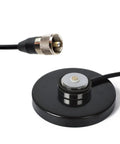 Magnetic NMO Antenna Base For Mobile Radio Install With 5M RG58 Coax PL 259 Plug showing magnetic base and coax cable