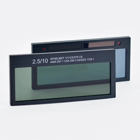Auto Darkening Welding Lens For 2x4 25 Inch Hoods With Fixed Shade 10 True Color Technology Battery Free Fast Response