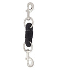 Heavy Duty Livestock Treadmill Bungee Ties for Animals, nickel-plated straps, 9 inches in length, black with snaps for workouts