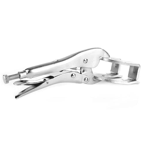 4 Pack 9 Inch Locking Pliers With Quick Release for Easy Removal U Shaped Jaw Vise Grips Welding Clamp in silver metal