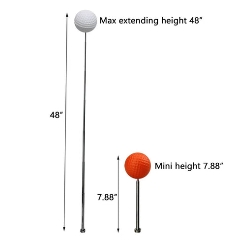 Two Pack Tall Adjustable Magnetic Trailer Alignment Kit With Extendable Poles for hitch alignment showing max 48" and min 7.88" heights