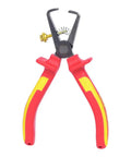 Heavy Duty VDE Wire Stripper With Locking Jaw And Ergotorque Grip 160 Millimeter German Steel for efficient wire stripping tasks.