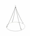 24 Inch Round Ceiling Canopy Hoop Hardware Kit White Metal For Ceiling Drape Hanging Ring, Easy Install Drape Kit