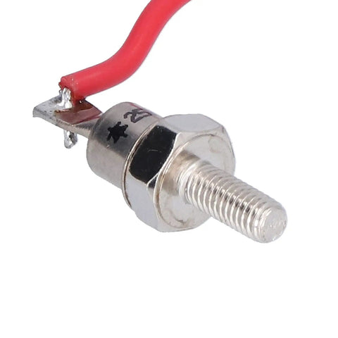Heavy Duty 25A 1200V Rectifier Diode Module Built Rock Solid With Premium Molybdenum Construction And Clean Spiral Heat Sink Design For Zero Fuss industrial power conversion, close-up of connector.
