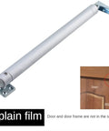 Spring Door Closer With Aluminum Alloy Body, Smooth Soft Close, Adjustable 90 Degree Stop, Heavy Duty Up To 80kg, shown against wooden door