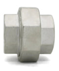 Heavy Duty SS304 Stainless Steel BSP Female Thread Union Coupling Pipe Fitting 5 Pack 3/4 Inch close-up view of connector.