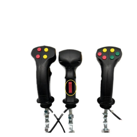 Beefy Heavy Duty Excavator Control Handle With 10 Button Joystick Set for logging and agricultural harvesters, 3 handles