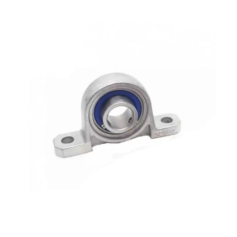 Rugged Stainless Steel Miniature Pillow Block Bearing Unit With Precision Ball Insert And Washdown Ready Housing For Tight Factory Floors And Butter Smooth Operation In A Pinch At 15 Mm, showcasing sleek, corrosion-resistant design.