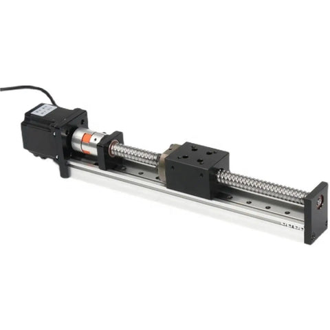 High Precision Electric Linear Guide Rail Cross Actuator System With Stepper Motor Ball Screw Motion Module For Pro Grade Linear Travel In Industrial Automation And CNC Projects, Durable, Smooth, Ready To Install, black metal linear rail