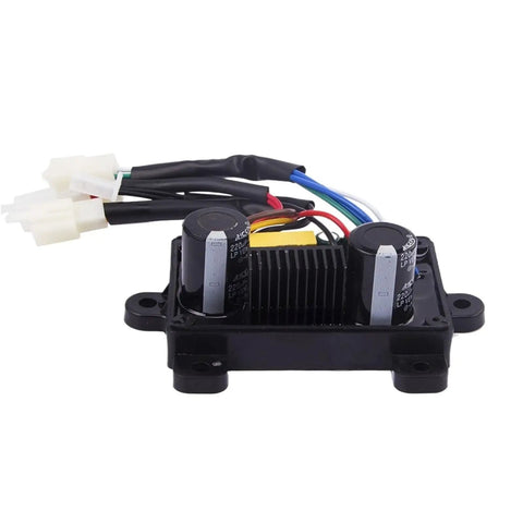 Beefy 5kW Automatic Voltage Regulator for Welding Generator, Single Phase Stabilizer with 12-Wire Control, Pro Grade Voltage Regulation for Smooth Welds and Reliable Performance, black wired module with capacitors