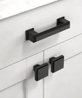 20 Pack 3 Inch Matte Black Kitchen Cabinet Handles, Cabinet Pulls, Heavy Duty Metal Hardware For Cupboards And Drawers, Easy Install