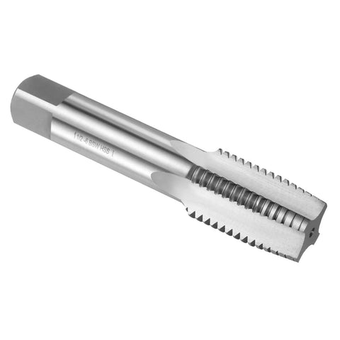Hand Taper Tap 1-1/2 Inch 6 BSW Right Hand Taper Style Tap For Precision Threading In Steel High Speed Steel HSS With Straight Flute And 2B Accuracy Machinist Grade