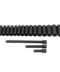 Ultimate 18-Pc Metric Hex Impact Socket Kit With Cr-V Steel Sockets From 10mm To 24Mm Plus Extensions And Storage Box For Your Garage Repair Jobs And Auto Hobbies, 10-24mm sockets