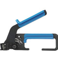 Controlled Tension Cable Tie Tool for LH H and EH Cross Section Ties with Blue and Black Handles Steel Construction 9.0 Oz.