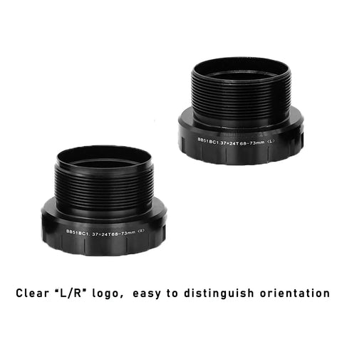 Road And Mountain Bike Bottom Bracket For 24Mm Spindle Cranks BSA English 68 To 73Mm Shimano Compatible Aluminum CNC Cups