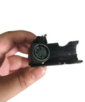 Close-up of Power Recliner Lift Chair Motor Replacement KDPT007-115 Linear Actuator connector, hand-held view.
