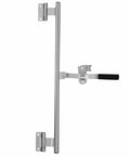 55-Inch Cam Bar Door Lock For Enclosed Trailers And RVs with Heavy-Duty Zinc-Plated Steel Swing Latch, corrosion-resistant finish.
