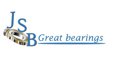 Logo of JSB Great Bearings with a bearing image next to stylized text.