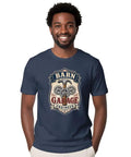 Vintage Mechanical Engineer TShirt With Hammer Gear Emblem For Garage Daily Wear Unisex Cotton Tee on a smiling man.