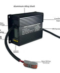 Heavy Duty 1000W Solar Charge Controller Supporting 24V 48V 60V 72V Electric Vehicles With Phosphate Batteries, Aluminum alloy shell, LED display.