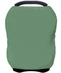All In One Baby Car Seat Cover And Canopy With Breathable Buttery Soft Stretch Fabric Nursing Cover Stroller Shield Light Green