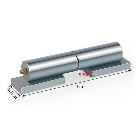 Heavy duty weld-on gate hinges 7-inch zinc plated steel