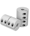 8mm to 8mm rigid shaft coupling D32xL45 aluminum clamp on for CNC machine 3D printer stepper motor servo motor encoder high torque low backlash