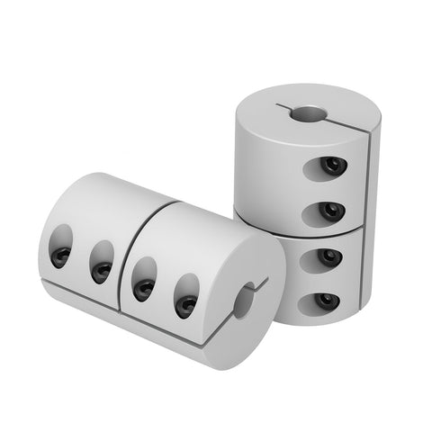 Beefy 12mm To 12mm Rigid Shaft Coupling Clamp On Aluminum D32 By L45 For CNC Machines 3D Printers Stepper Motors Servo Motors Encoders
