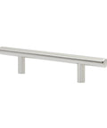 10 Pack Modern Bar Style Brushed Nickel Cabinet Pulls With 4-1/4 Inch Hole Centers And 7-13/32 Inch Overall Length 188mm