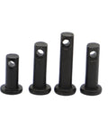 Heavy Duty Workhorse Black Carbon Steel Flat Head Roll Pin With Through Hole For Axis Positioning GB882 30mm Length M4 Dowel Pin Set