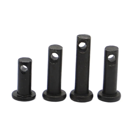 Heavy Duty Workhorse Black Carbon Steel Flat Head Roll Pin With Through Hole For Axis Positioning GB882 30mm Length M4 Dowel Pin Set