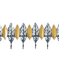 Kick Your Daily Clutter Aside With This Slick Wall Mounted Coat Rack Featuring Dang Sturdy Door Hooks That Handle Clothes Hats Robes And Towels Without Trouble. Decorative leaf design with eight hooks for entryway storage.