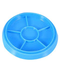 Top view of a blue Moisture Proof Watch Movement Cover And Parts Storage Tray Pro Grade Maintenance Organizer Box.