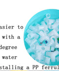 PP ferrules in boiling water for installation tips, improving ease of use for plumbing projects.