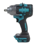 Heavy Duty 1000Nm Electric Brushless Shock Torque Wrench For Cars side view, ergonomic handle, cordless design, built-in LED light.