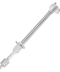 Heavy Duty Golf Cart Tie Rod Replacement, Silver Iron Driver Rod, Quick Install, Sturdy Steering Upgrade, angled view